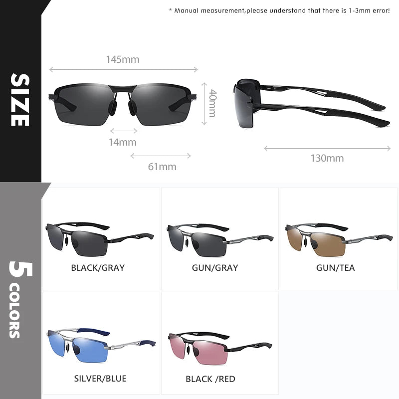 CoolPandas Top Quality Square Polarized Sunglasses Men Driving Glasses Women Sport Eyewear UV400 Protection zonnebril heren