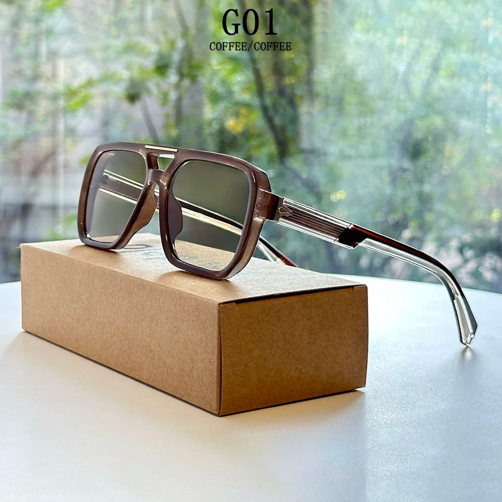 Outdoor Sunglasses Vintage Steampunk Sunglass Oculos Square Sunglasses For Men Vacation Glasses Lentes Gafas Lunette Zonnebril
