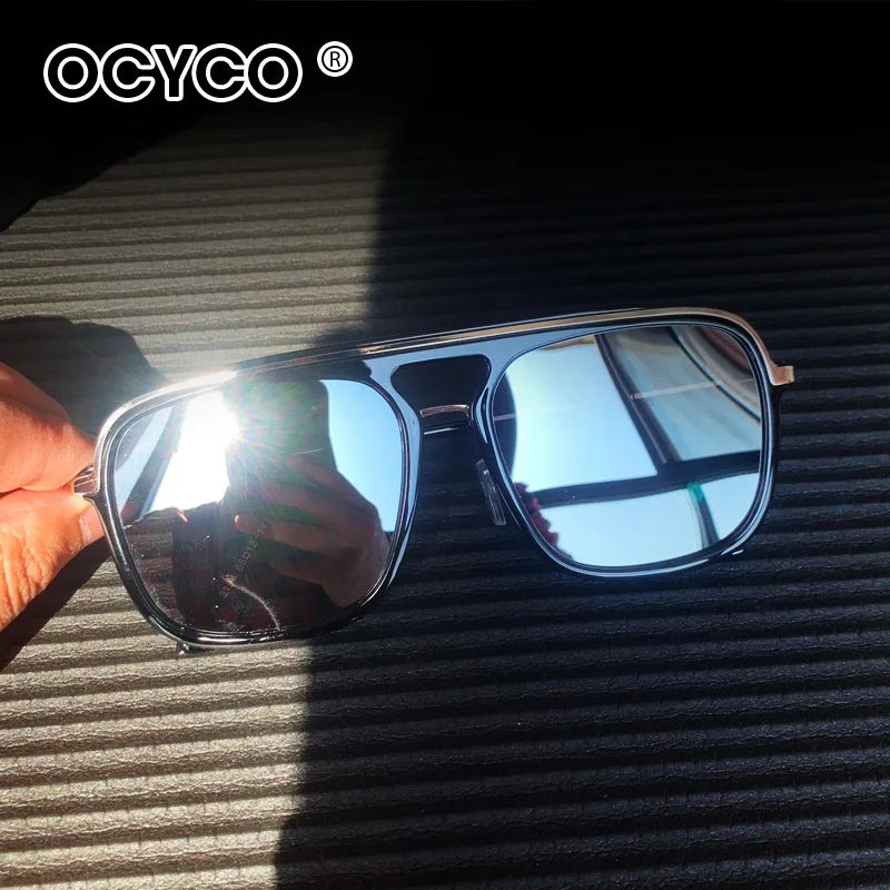 Vintage Sunglasses For Men Retro Anti Glare Driving Sun Glasses Male Fashion Square Shades UV400 Zonnebril Heren