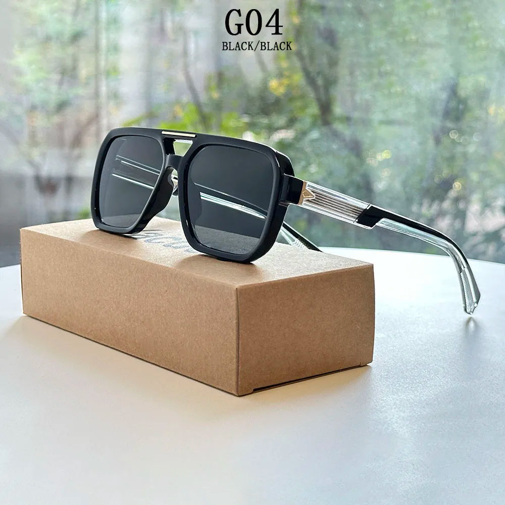 Outdoor Sunglasses Vintage Steampunk Sunglass Oculos Square Sunglasses For Men Vacation Glasses Lentes Gafas Lunette Zonnebril