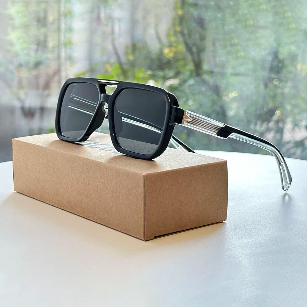 Outdoor Sunglasses Vintage Steampunk Sunglass Oculos Square Sunglasses For Men Vacation Glasses Lentes Gafas Lunette Zonnebril