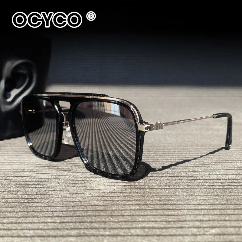 Vintage Sunglasses For Men Retro Anti Glare Driving Sun Glasses Male Fashion Square Shades UV400 Zonnebril Heren