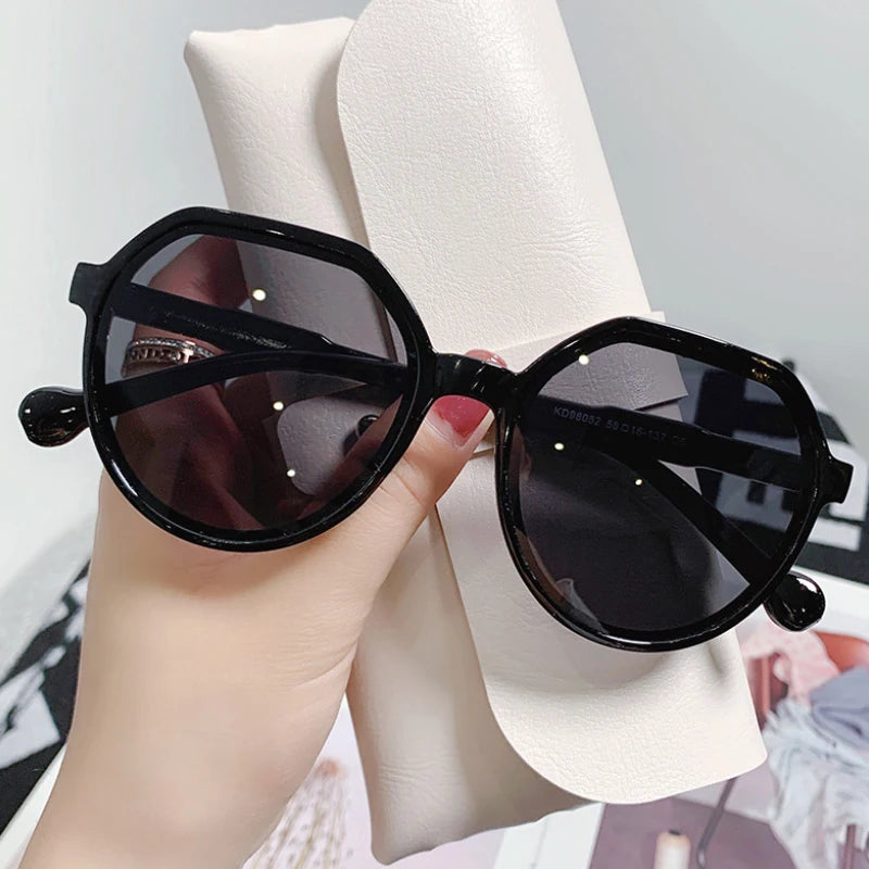 Sunglasses Women Geometry Shape Frame Fashion Glasses Vintage Big Sunshades Shades For Zonnebril Feminino