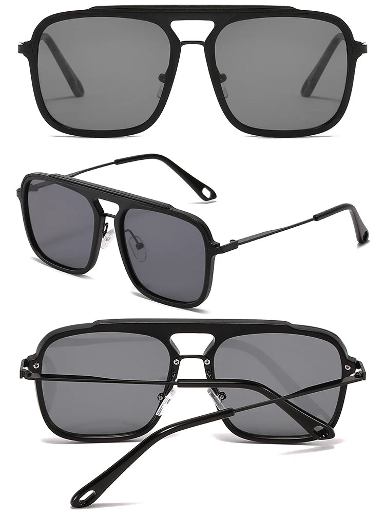 Vintage Sunglasses For Men Retro Anti Glare Driving Sun Glasses Male Fashion Square Shades UV400 Zonnebril Heren