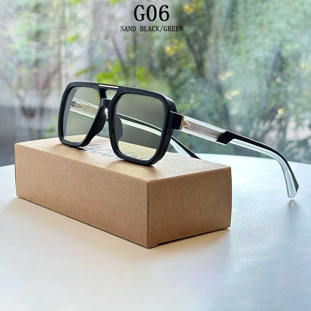 Outdoor Sunglasses Vintage Steampunk Sunglass Oculos Square Sunglasses For Men Vacation Glasses Lentes Gafas Lunette Zonnebril